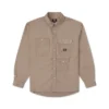 Chemise tissée YOTD, tailles asiatiques « Tan »