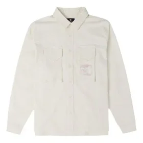 Chemise tissée YOTR, tailles asiatiques « Egret »