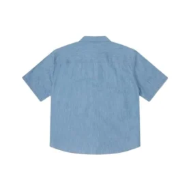 Chemise utilitaire en denim avec logo Asia Sizing « LT Retro Blue »
