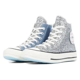 Chiara x Chuck 70 High « Silver Glitter Blue »