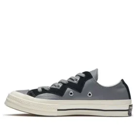 Chuck 1970s Leather Low Top Gris Noir