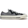 Chuck 1970s Leather Low Top Gris Noir