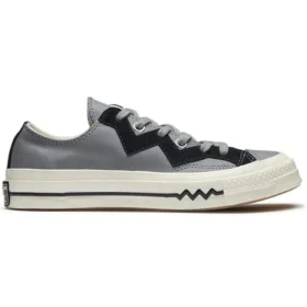 Chuck 1970s Leather Low Top Gris Noir