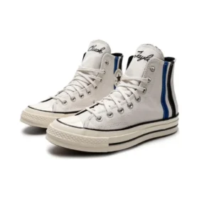 Chuck 70 Archival Stripes High Top « Blanc Bleu Noir »