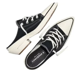 Chuck 70 De Luxe Mule à talon aiguille et plateforme « Black »