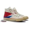 Chuck 70 « Egret Red Blue »