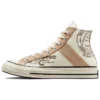 Chuck 70 à empiècements en cuir « Egret Champagne Tan »