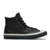 Chuck 70 HI « Cuir noir et blanc »