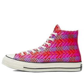 Chuck 70 Hi « Culture Weave – Rouge Rose »