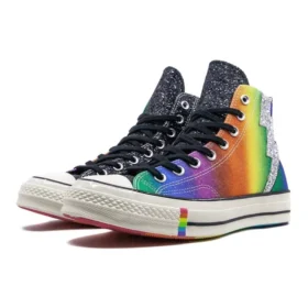 Chuck 70 Hi « Pride Shimmering Black Rainbow »