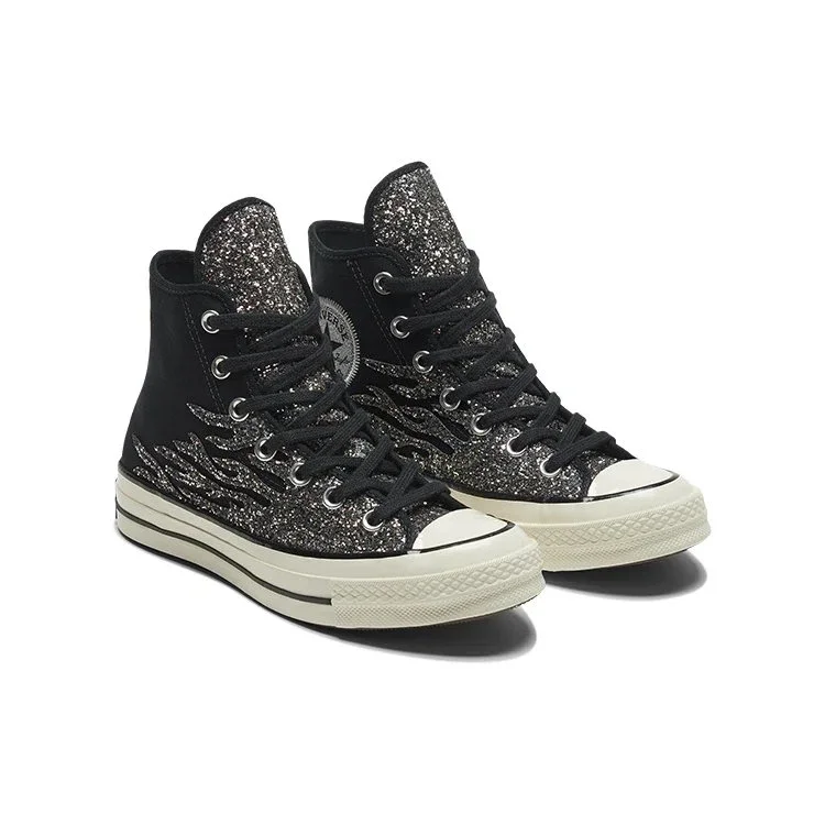 Chuck 70 High « Archival Glitter Flame – Black Egret » Chuck 70 High « Archival Glitter Flame – Black Egret »