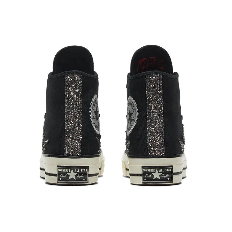 Chuck 70 High « Archival Glitter Flame – Black Egret » Chuck 70 High « Archival Glitter Flame – Black Egret »