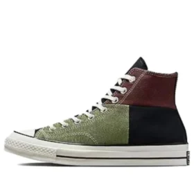 Chuck 70 High « Crafted Patchwork – Vert Trolled / Marron Earth »