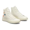 Chuck 70 High « Embroidered Floral – Egret »