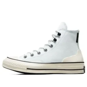Chuck 70 High en cuir « Blanc Beige »