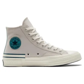 Chuck 70 High « Grey Ivory Blue »