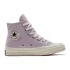 Chuck 70 High « Imprimé floral brodé – Améthyste pâle »