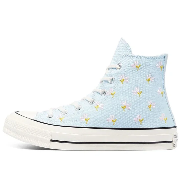Chuck 70 High « Imprimé floral brodé – Bleu chambray » Chuck 70 High « Imprimé floral brodé – Bleu chambray »