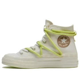 Chuck 70 High Lacets doubles « White Green »
