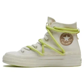 Chuck 70 High Lacets doubles « White Green »