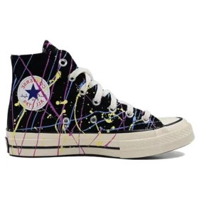 Chuck 70 High « Paint Splatter – Black »