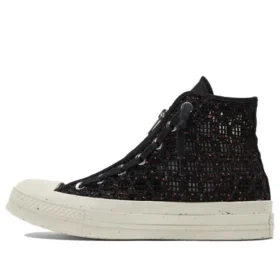 Chuck 70 High « Speckled Black Crochet »
