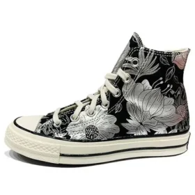 Chuck 70 High « Vintage Floral – Black Silver »