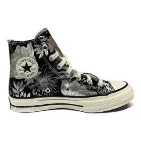 Chuck 70 High « Vintage Floral – Black Silver »