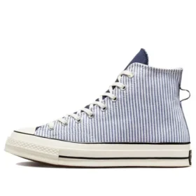 Chuck 70 High « Washed Indigo Hickory Stripes »
