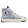 Chuck 70 High « Washed Indigo Hickory Stripes »