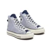 Chuck 70 High « Washed Indigo Hickory Stripes »