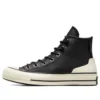 Chuck 70 Leather High « Black Egret »