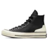 Chuck 70 Leather High « Black Egret »