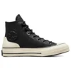 Chuck 70 Leather High « Black Egret »