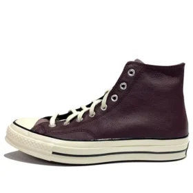 Chuck 70 Leather High « Colorblock – Black Currant »