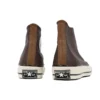 Chuck 70 Leather High « Colorblock – Dark Root Brown »