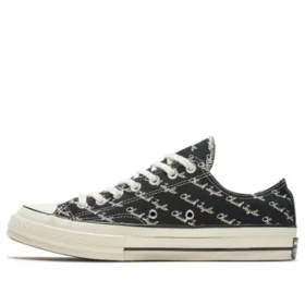 Chuck 70 Low « Scripted Signature Print – Black Egret »