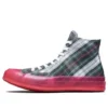 Chuck 70s Hi Plaid Semelle intermédiaire translucide « Red »