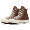 Chuck Taylor 70 Hi Cuir Chocolat/Fauve clair/Héron