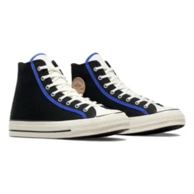 Chuck Taylor 70s High Top « Black Blue Flame »