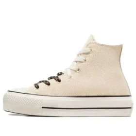 Chuck Taylor All Lift Toile et cuir « Beige Blanc »