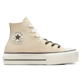 Chuck Taylor All Lift Toile et cuir « Beige Blanc »