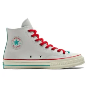 Chuck Taylor All Star 1970s « Blanc, bleu sarcelle et rouge »