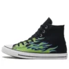 Chuck Taylor All Star « Black Green Flame »