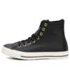 Chuck Taylor All Star « Black Leather Gold »