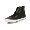 Chuck Taylor All Star « Black Leather Gold »