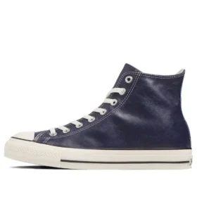 Chuck Taylor All Star Cuir vert olive Montante « Navy »