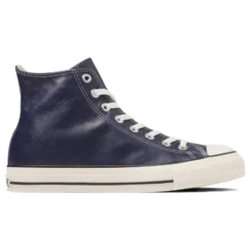 Chuck Taylor All Star Cuir vert olive Montante « Navy »