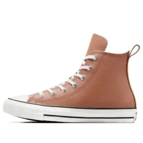 Chuck Taylor All Star en cuir avec doublure en fausse fourrure « Clay Pot »