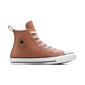 Chuck Taylor All Star en cuir avec doublure en fausse fourrure « Clay Pot »